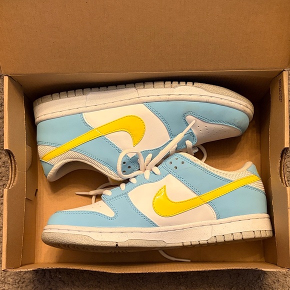 Nike Shoes - Nike Light Blue and Yellow Sneakers